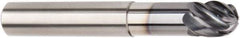 Kennametal - 10mm Diam, 10mm LOC, 6 Flute Solid Carbide Ball End Mill - AlTiN Finish, Single End, 72mm OAL, 10mm Shank Diam, Spiral Flute - Exact Tool & Supply