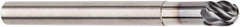 Kennametal - 16mm Diam, 16mm LOC, 6 Flute Solid Carbide Ball End Mill - AlTiN Finish, Single End, 150mm OAL, 16mm Shank Diam, Spiral Flute - Exact Tool & Supply