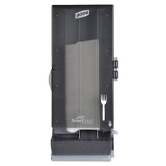 Dixie - Paper & Plastic Cups, Plates, Bowls & Utensils; Breakroom Accessory Type: Cutlery Bin ; Breakroom Accessory Description: Utensil Dispensers-Tower-Fork ; Color: Smoke - Exact Tool & Supply