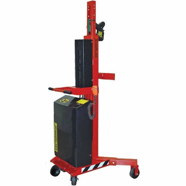 Wesco Industrial Products - 1,100 Lb Load Capacity, 30, 55 & 85 Gal Drum Grab - 41" Wide x 66" High, 4 Steel Wheels - Exact Tool & Supply