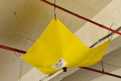 Eagle - Light-Duty, Square Leak Diverter Kit - 3' Long x 3' Wide x 20 mil Thick, Yellow - Exact Tool & Supply