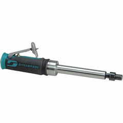Dynabrade - 1/4" Collet, Straight Handle, Air Extended Length Die Grinder - 25,000 RPM, Front Exhaust, 20 CFM, 0.4 hp, 90 psi, 1/4" Inlet - Exact Tool & Supply