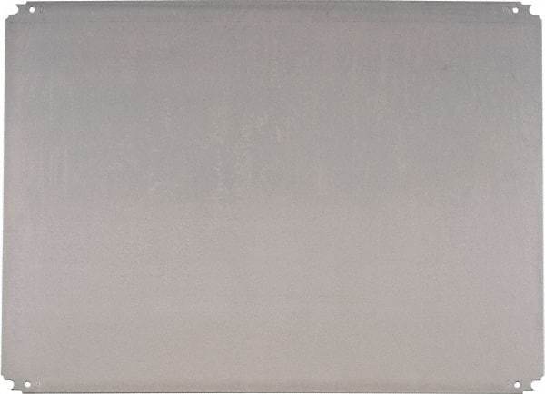 Schneider Electric - Electrical Enclosure Steel Mounting Plate - For Use with 800 (H) x 600 (W) Floor Standing Enclosure, RoHS Compliant, Includes Mounting Hardware & Mounting Plate - Exact Tool & Supply