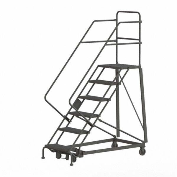 TRI-ARC - Rolling & Wall Mounted Ladders & Platforms Type: Stairway Slope Ladder Style: Rolling Safety Ladder - Exact Tool & Supply