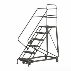 TRI-ARC - Rolling & Wall Mounted Ladders & Platforms Type: Stairway Slope Ladder Style: Rolling Safety Ladder - Exact Tool & Supply