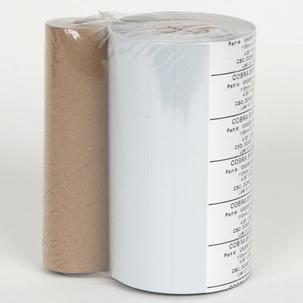 Cobra Systems - Labels, Ribbons & Tapes; Type: Ink Ribbon ; Color: White ; For Use With: VNM8 ; Width (Inch): 8.5 ; Length (Feet): 984 ; Material: Ink Ribbon - Exact Tool & Supply