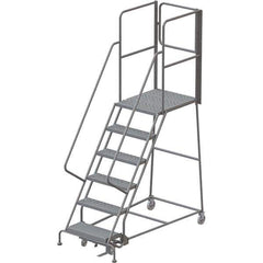 TRI-ARC - Rolling & Wall Mounted Ladders & Platforms Type: Rolling Warehouse Ladder Style: Rolling Platform Ladder - Exact Tool & Supply