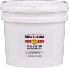 Rust-Oleum - 1 Gal Pail Clear Epoxy Floor Coating - 100 Sq Ft/Gal Coverage, <100 g/L g/L VOC Content, Low Odor & Low VOC - Exact Tool & Supply