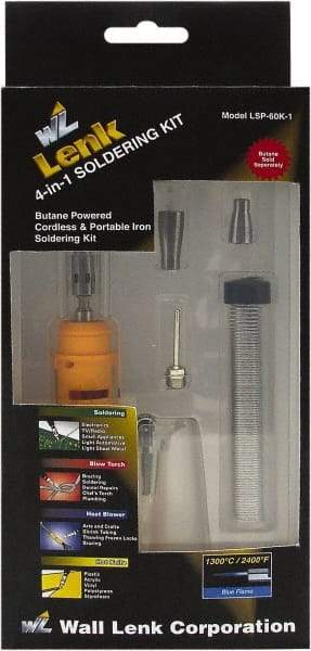Value Collection - Butane Touch - 30 min Operating Time, Contains Hot Knife, Soldering Iron & Heat Gun - Exact Tool & Supply