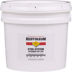 Rust-Oleum - 2 Gal Pail Dunes Tan Epoxy Floor Coating - 100 Sq Ft/Gal Coverage, <100 g/L g/L VOC Content, Low Odor & Low VOC - Exact Tool & Supply