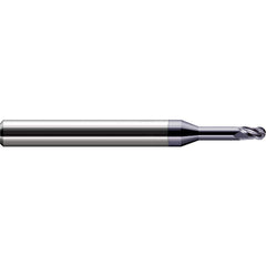Harvey Tool - 3/64" Diam, 0.07" LOC, 3 Flute Solid Carbide Ball End Mill - Exact Tool & Supply