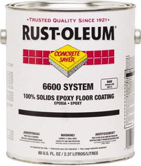 Rust-Oleum - 1 Gal Can Silver Gray 100% Solids Epoxy - 100 Sq Ft/Gal Coverage, <50 g/L VOC Content, Abrasion & Impact Resistance, Easy to Maintain, Durable, Withstands Intermittent Chemical Spills & Low-Viscosity Formula - Exact Tool & Supply