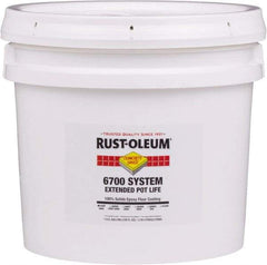 Rust-Oleum - 2 Gal Pail Clear Epoxy Floor Coating - 100 Sq Ft/Gal Coverage, <100 g/L g/L VOC Content, Low Odor & Low VOC - Exact Tool & Supply