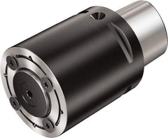 Sandvik Coromant - C3;X10 System Size, Modular Tool Holding System Adapter - 40mm Projection, 32mm Body Diam, 61.4mm OAL, Through Coolant - Exact Tool & Supply