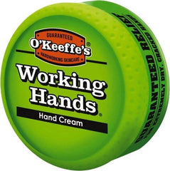 O'Keeffe's - 3.4 oz Moisturizing Hand Cream - Comes in Jar, Fragrance Free - Exact Tool & Supply