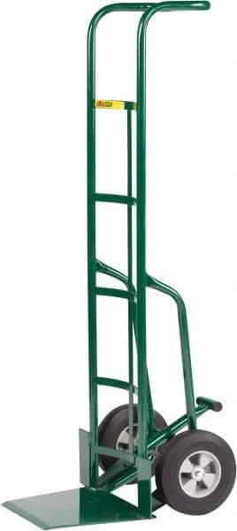 Little Giant - 800 Lb Capacity 60" OAH Hand Truck - Continuous Handle, Steel, Solid Rubber Wheels - Exact Tool & Supply