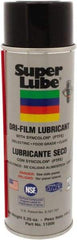 Synco Chemical - 5.25 oz Aerosol Can Dry Film Lubricant - White, -40°F to 500°F, Food Grade - Exact Tool & Supply