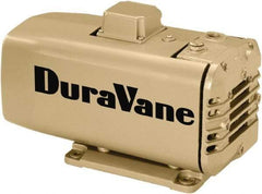 DEKKER Vacuum Technologies - 1 hp Rotary Vane Vaccum Pump - 110 Volts, 12 CFM, Single Phase, 16.69" Long x 8.11" Wide x 10-3/4" High, Oil Free - Exact Tool & Supply