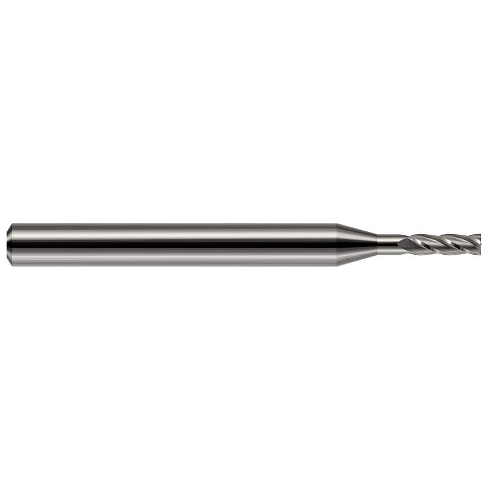 Harvey Tool - Square End Mills; Mill Diameter (Decimal Inch): 0.0300 ; Length of Cut (Decimal Inch): 0.0900 ; Material: Solid Carbide ; Finish/Coating: Uncoated ; Shank Diameter (Inch): 1/8 ; Single or Double End: Single - Exact Tool & Supply