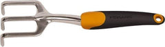 Fiskars - Handheld Cultivator - 6" Plastic Overmold Handle, Cast Aluminum Blade, 12" OAL - Exact Tool & Supply