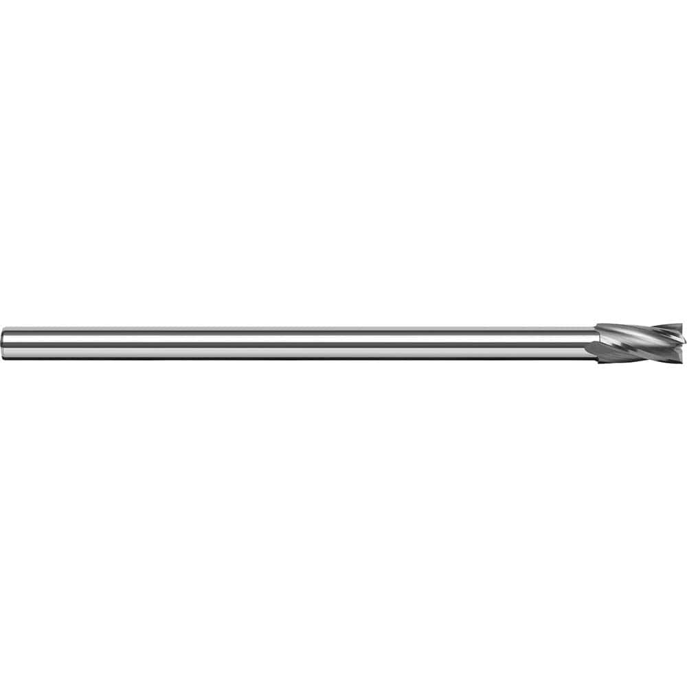Harvey Tool - Square End Mills; Mill Diameter (Inch): 1/4 ; Mill Diameter (Decimal Inch): 0.2500 ; Length of Cut (Inch): 3/8 ; Length of Cut (Decimal Inch): 0.3750 ; Material: Solid Carbide ; Finish/Coating: Uncoated - Exact Tool & Supply