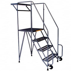 Ballymore - Rolling & Wall Mounted Ladders & Platforms Type: TiltNRoll Rolling Ladder Style: Tip-N-Roll Mobile Ladder - Exact Tool & Supply