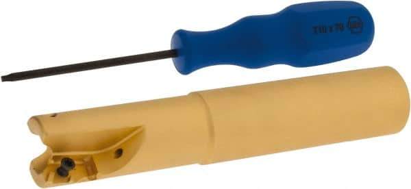 Iscar - 2.13" Max Drill Depth, 2xD, 1-1/16" Diam, Indexable Insert Drill - 2 Inserts, 1-1/4" Shank Diam, Straight Shank - Exact Tool & Supply