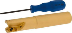 Iscar - 2.13" Max Drill Depth, 2xD, 1-1/16" Diam, Indexable Insert Drill - 2 Inserts, 1-1/4" Shank Diam, Straight Shank - Exact Tool & Supply