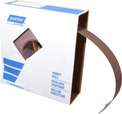 Norton - 2" x 50 Yd 280 Grit Aluminum Oxide Cloth Roll - Extra Fine Grade, J Weighted Backing - Exact Tool & Supply