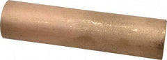 Made in USA - 1-1/2 Inch Outside Diameter x 6-1/2 Inch Long, Bronze Round Tube - 1 Inch Inside Diameter, Alloy SAE 841 Oil Impregnated Bronze, 2 Lb. Shipping Weight - Exact Tool & Supply