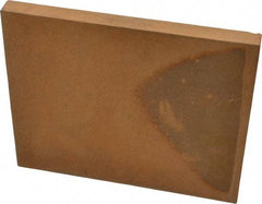 Made in USA - 1/2 Inch Thick x 5 Inch Wide x 6 Inch Long, Oil Impregnated Bronze Plate - Alloy SAE 841 - Exact Tool & Supply