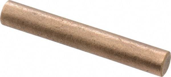 Made in USA - 1/4 Inch Diameter x 2 Inch Long, Oil Impregnated Bronze Round Rod - Alloy SAE 841 - Exact Tool & Supply