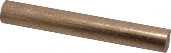 Made in USA - 3/8 Inch Diameter x 3 Inch Long, Oil Impregnated Bronze Round Rod - Alloy SAE 841 - Exact Tool & Supply
