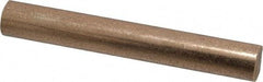 Made in USA - 3/8 Inch Diameter x 3 Inch Long, Oil Impregnated Bronze Round Rod - Alloy SAE 841 - Exact Tool & Supply