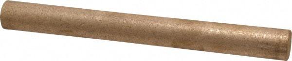 Made in USA - 5/8 Inch Diameter x 6-1/2 Inch Long, Oil Impregnated Bronze Round Rod - Alloy SAE 841 - Exact Tool & Supply