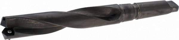 Allied Machine and Engineering - Series 3, 1-13/32 to 1-7/8" Diam, 4MT Taper Shank, Helical Flute Spade Drill - 6-1/2" Max Depth, 8-3/16" Body Length, 12-5/8" OAL, Standard Length, Through Coolant - Exact Tool & Supply