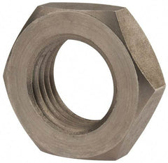 Value Collection - M27x3.00 Metric Coarse Stainless Steel Right Hand Hex Jam Nut - 41mm Across Flats, 13.5mm High, Uncoated - Exact Tool & Supply