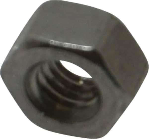 Value Collection - M4x0.70 Metric Coarse Stainless Steel Right Hand Heavy Hex Nut - 7mm Across Flats, 4mm High, Uncoated - Exact Tool & Supply