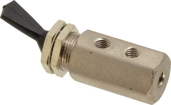 Specialty Mfr - 0.135 CV Rate Routing Valve - 150 Max psi, Detented Actuator - Exact Tool & Supply