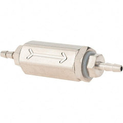 Specialty Mfr - 1/16" Barb x Barb Universal Check Valve - 0.03 CV Rate, 1.5 CFM, 150 Max psi - Exact Tool & Supply