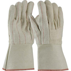 PIP - Size Universal Burlap & Cotton Canvas Lined Cotton Canvas Hot Mill Glove - Exact Tool & Supply