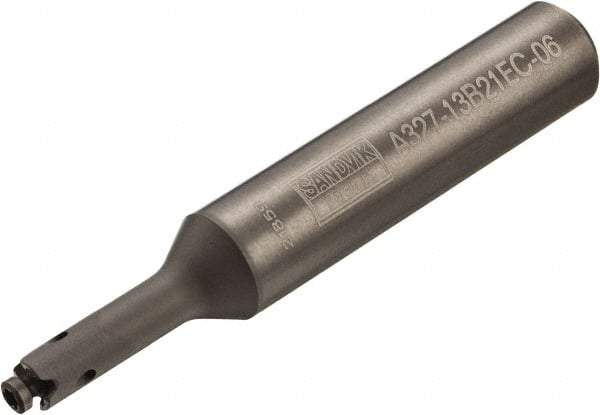 Sandvik Coromant - External Thread, Right Hand Cut, 5/8" Shank Width x 5/8" Shank Height Indexable Threading Toolholder - 74.23mm OAL, 327R12 Insert Compatibility, A327-xxB Toolholder, Series CoroMill 327 - Exact Tool & Supply