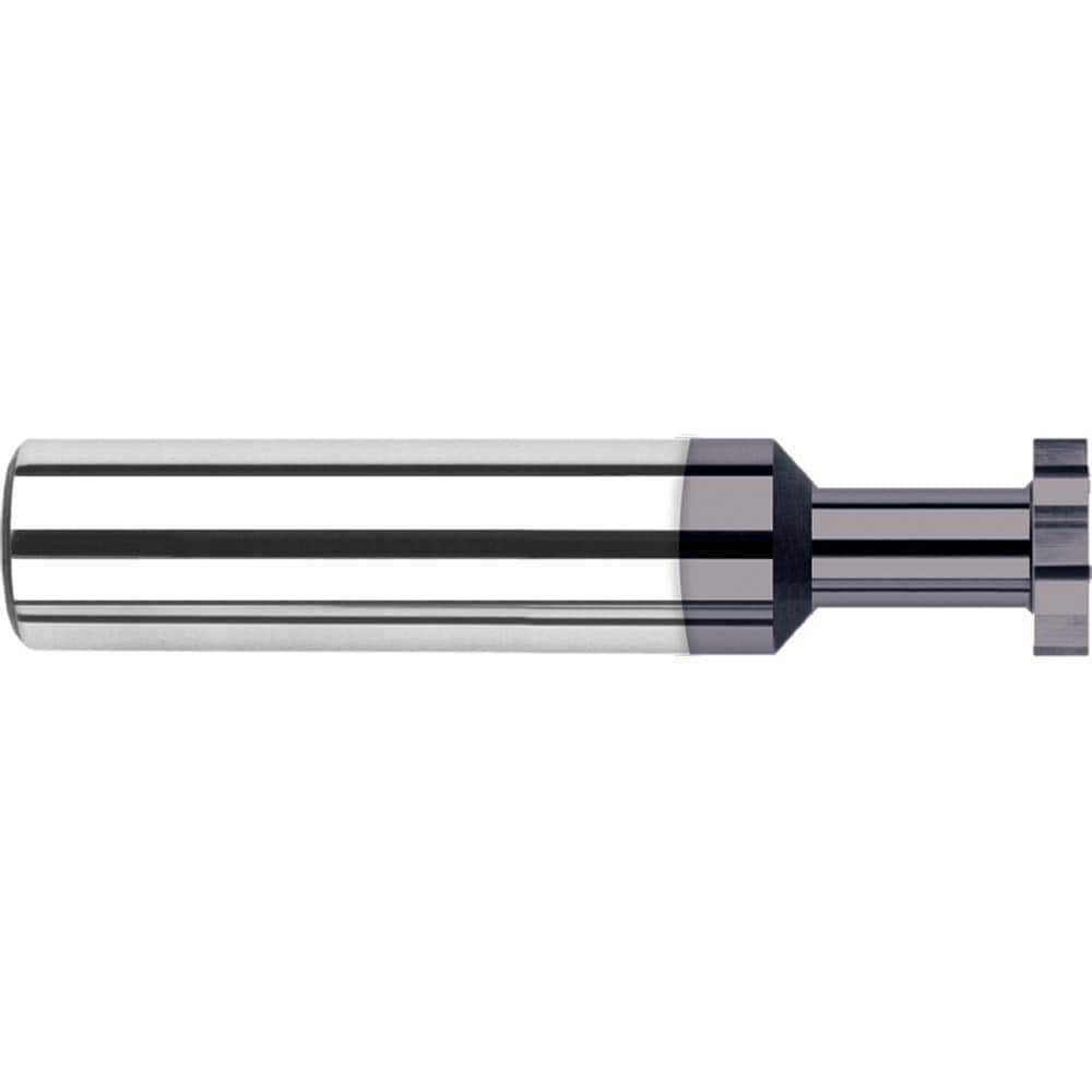 Harvey Tool - 1/4" Cut Diam, 0.046" Cut Width, 1/4" Shank, Straight-Tooth Woodruff Keyseat Cutter - Exact Tool & Supply