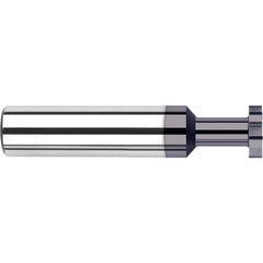 Harvey Tool - 1/4" Cut Diam, 0.046" Cut Width, 1/4" Shank, Straight-Tooth Woodruff Keyseat Cutter - Exact Tool & Supply