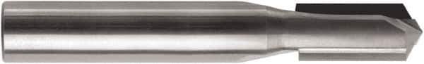 RobbJack - 1/2" Diam, 1/2" Shank Diam, 7/8" Length of Cut, 2 Flute Drill Point End Straight Router Bit - 3" Overall Length, Right Hand Cut, Solid Carbide - Exact Tool & Supply