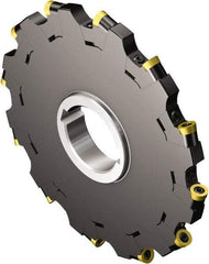 Sandvik Coromant - 1.25 Connection, 3/8" Cutting Width, 1.083" Depth of Cut, 1-1/4" Hole Diam, 8 Tooth Indexable Slotting Cutter - N331.32..Txx.. MQ Toolholder, RCKT 09 T3 00 Insert, Neutral Cutting Direction - Exact Tool & Supply