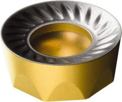 Sandvik Coromant - RCKT1606M0 PM Grade 4330 Carbide Milling Insert - TiCN/Al2O3/TiN Coated, 1/4" Thick, 16mm Inscribed Circle - Exact Tool & Supply