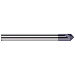 Harvey Tool - 90° 3/16" Diam 2" OAL Tip Radius Engraving Cutters - Exact Tool & Supply
