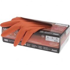 Microflex - Size XL, 5.1 mil, Powder Free Nitrile Disposable Gloves - Exact Tool & Supply