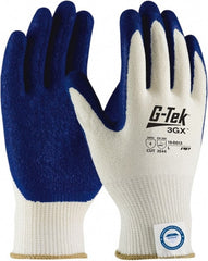 PIP - Size M (8), ANSI Cut Lvl A4, Puncture Lvl 4, Abrasion Lvl 3, Latex Coated Dyneema Diamond HPPE liner Cut Resistant Gloves - Exact Tool & Supply